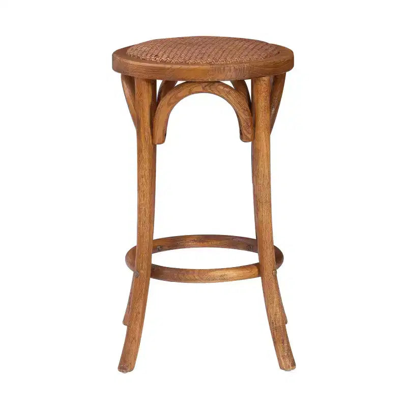 Tabouret de bar Rae Ratten sans dossier, hauteur comptoir - Linon