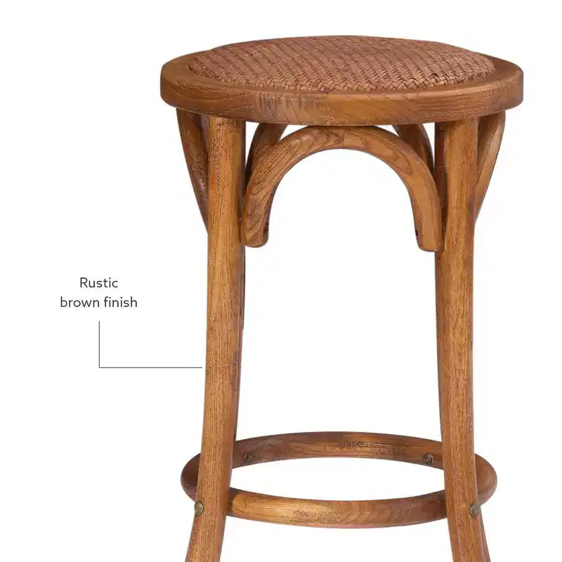 Tabouret de bar Rae Ratten sans dossier, hauteur comptoir - Linon