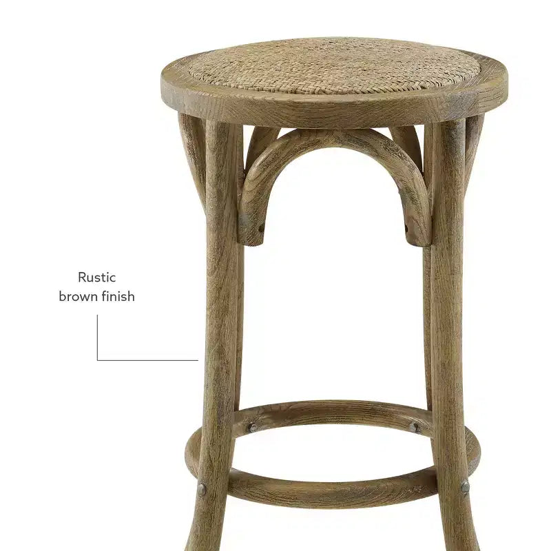 Tabouret de bar Rae Ratten sans dossier, hauteur comptoir - Linon