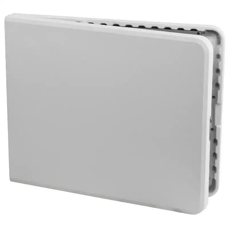 Tavolo pieghevole in plastica bianco bi-fold da 180 cm, per un massimo di 8 persone