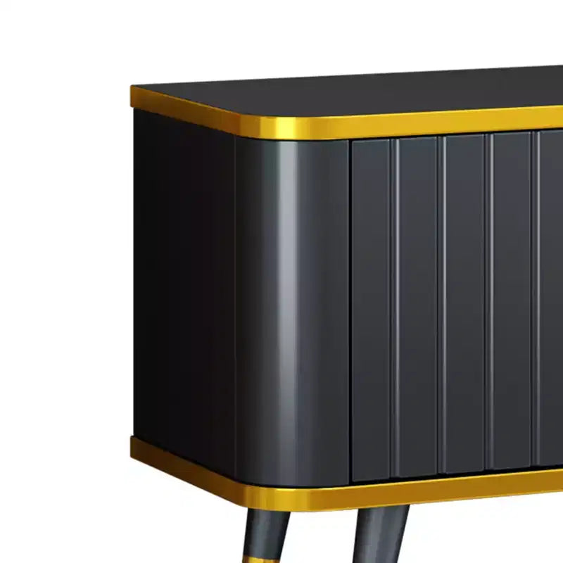 Meuble TV Minimaliste de 78,8 pouces avec Étagère de Rangement Ouverte pour TV Jusqu'à 85'', Meuble TV Pratique avec Tiroir et 2 Commodes, 4L-ModernLuxe