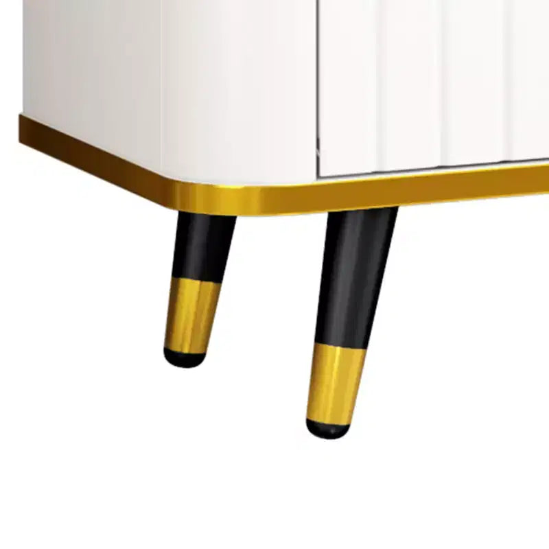 Meuble TV Minimaliste de 78,8 pouces avec Étagère de Rangement Ouverte pour TV Jusqu'à 85'', Meuble TV Pratique avec Tiroir et 2 Commodes, 4L-ModernLuxe