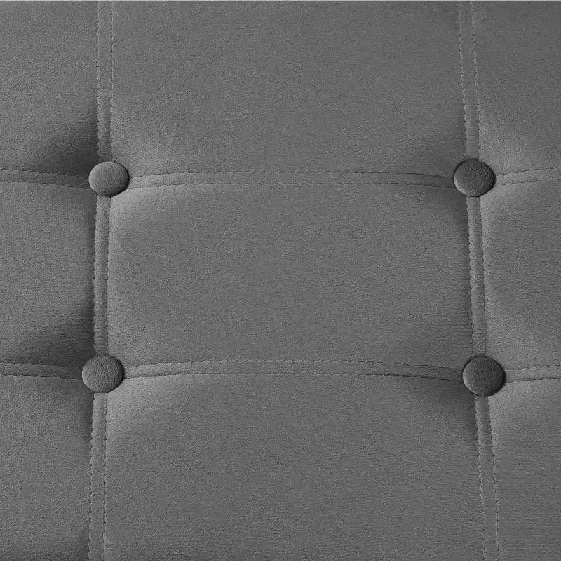 Panca pouf contenitore pieghevole in velluto da 109 cm con spazio per riporre oggetti – Supporta fino a 300 kg