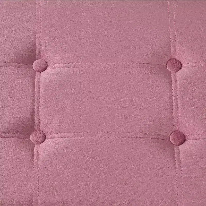 Panca pouf contenitore pieghevole in velluto da 109 cm con spazio per riporre oggetti – Supporta fino a 300 kg